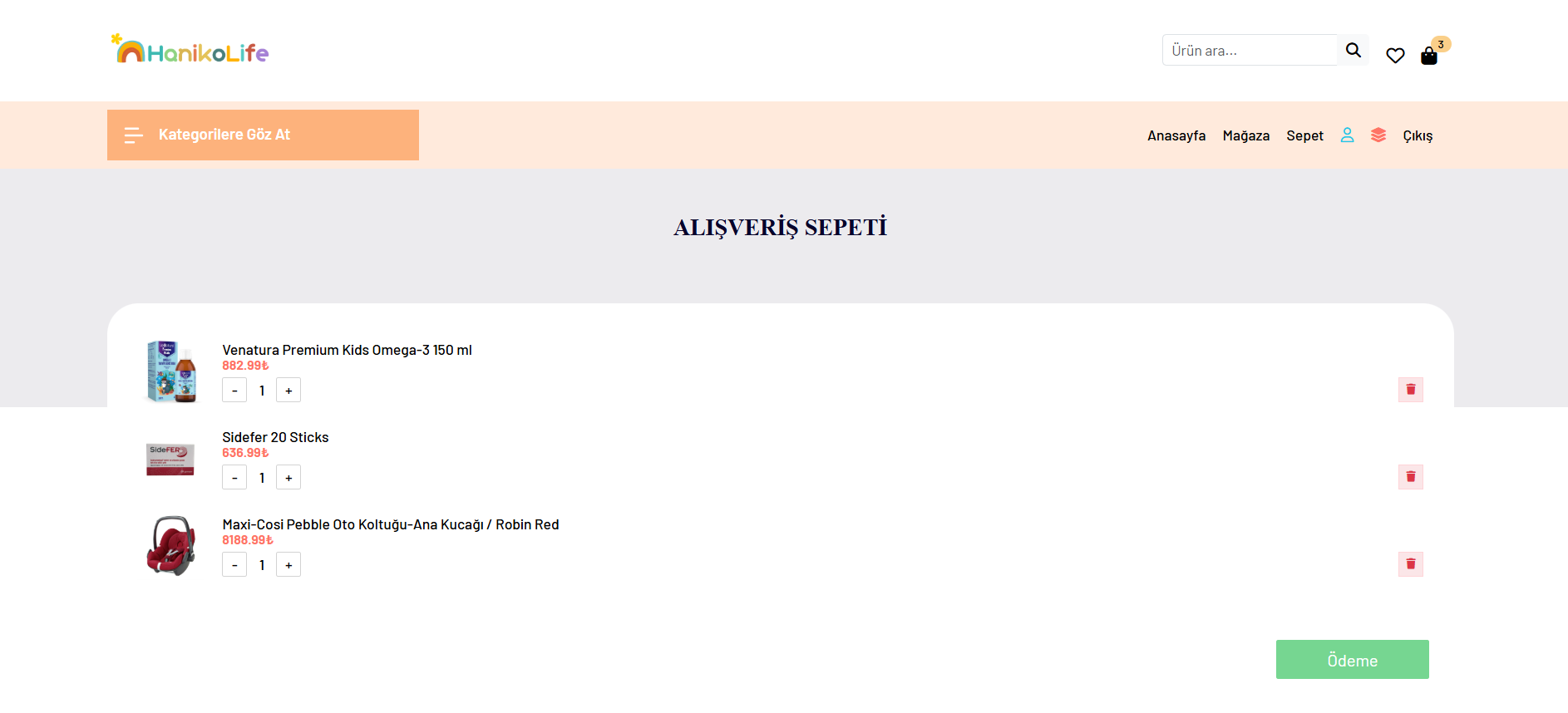 HanikoLife Sipariş Yönetimi